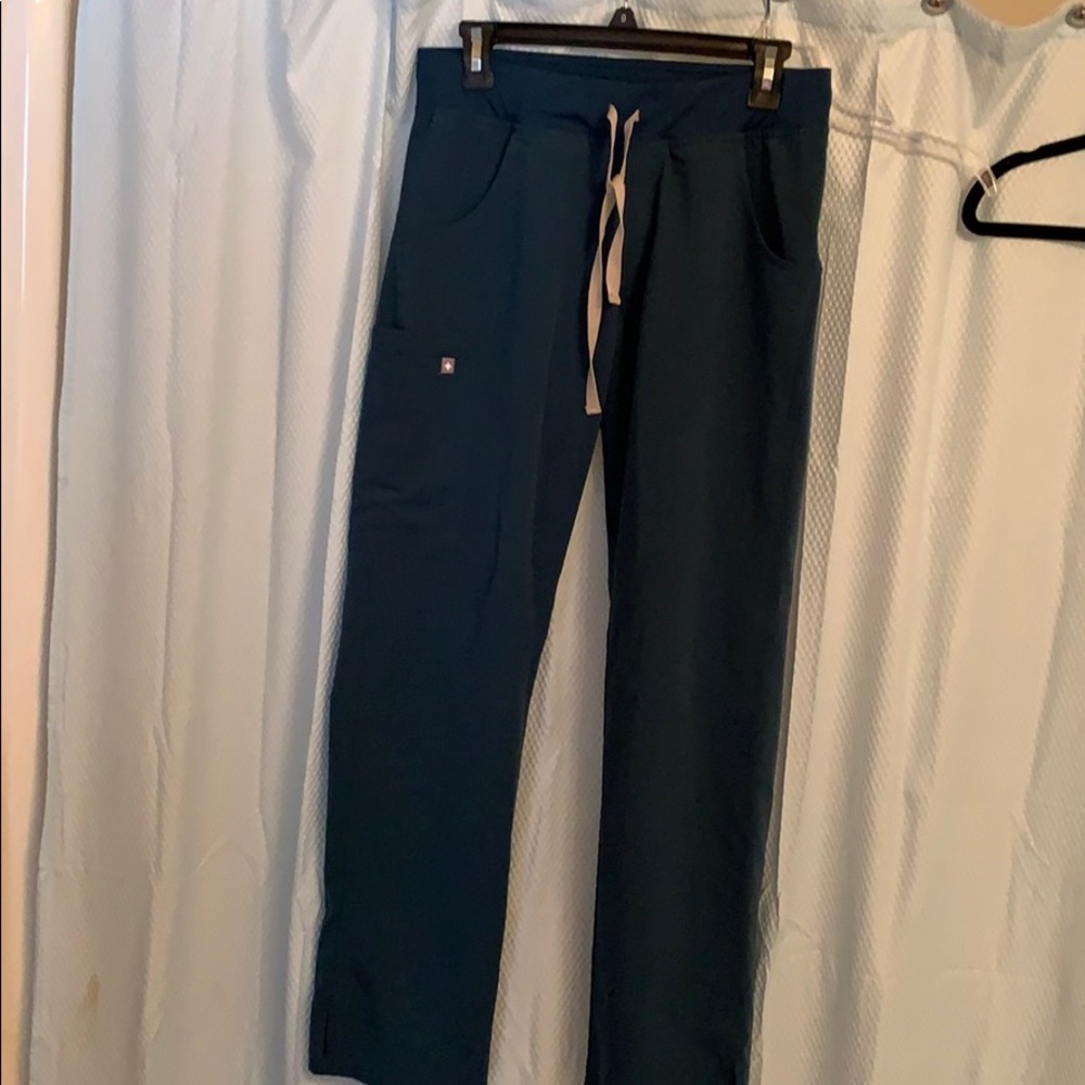 Figs Caribbean blue scrub pants